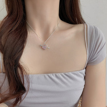 Cupid Arrow Heart Necklace