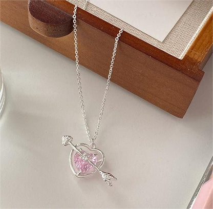 Cupid Arrow Heart Necklace