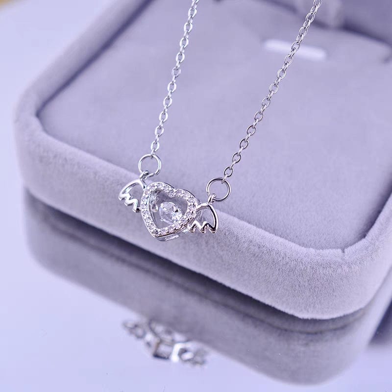 Angel Heart Wings Necklace