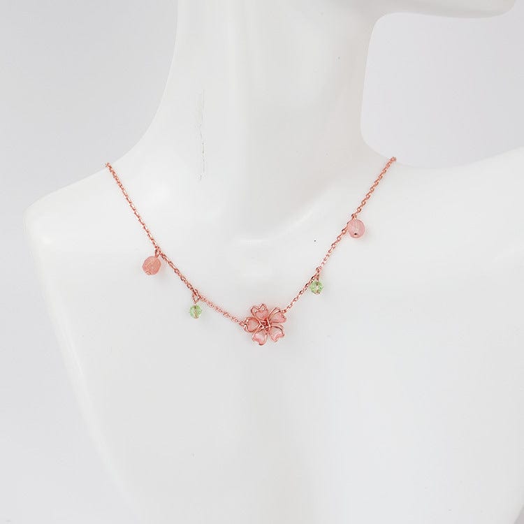 Dainty Flower Charm Necklace