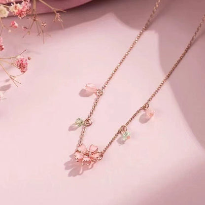 Dainty Flower Charm Necklace