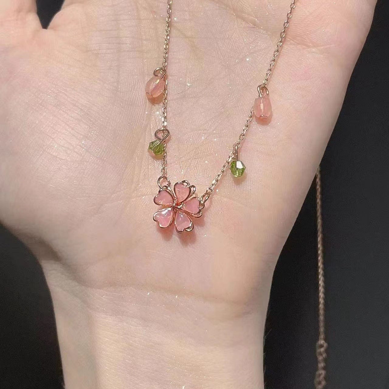 Dainty Flower Charm Necklace