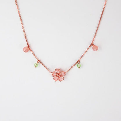 Dainty Flower Charm Necklace