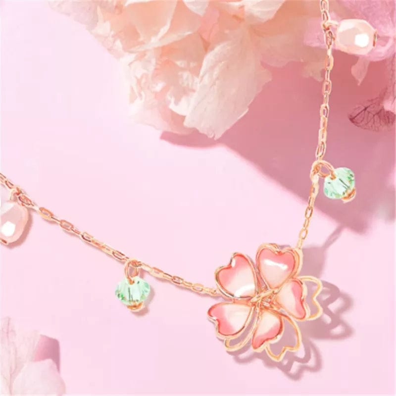 Dainty Flower Charm Necklace