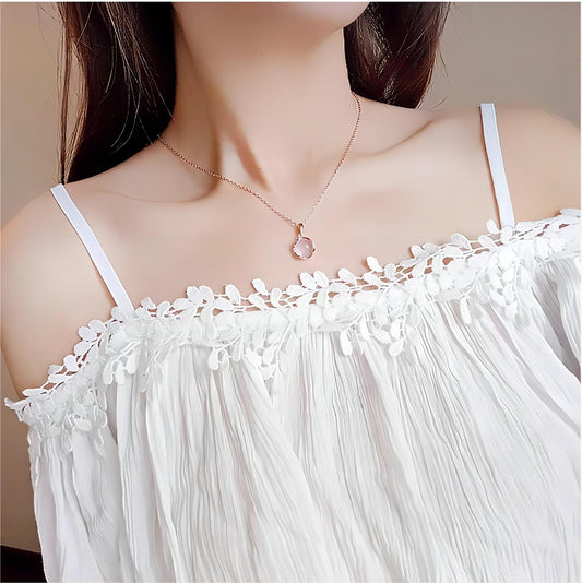 Dainty Crystal Pendant Necklace