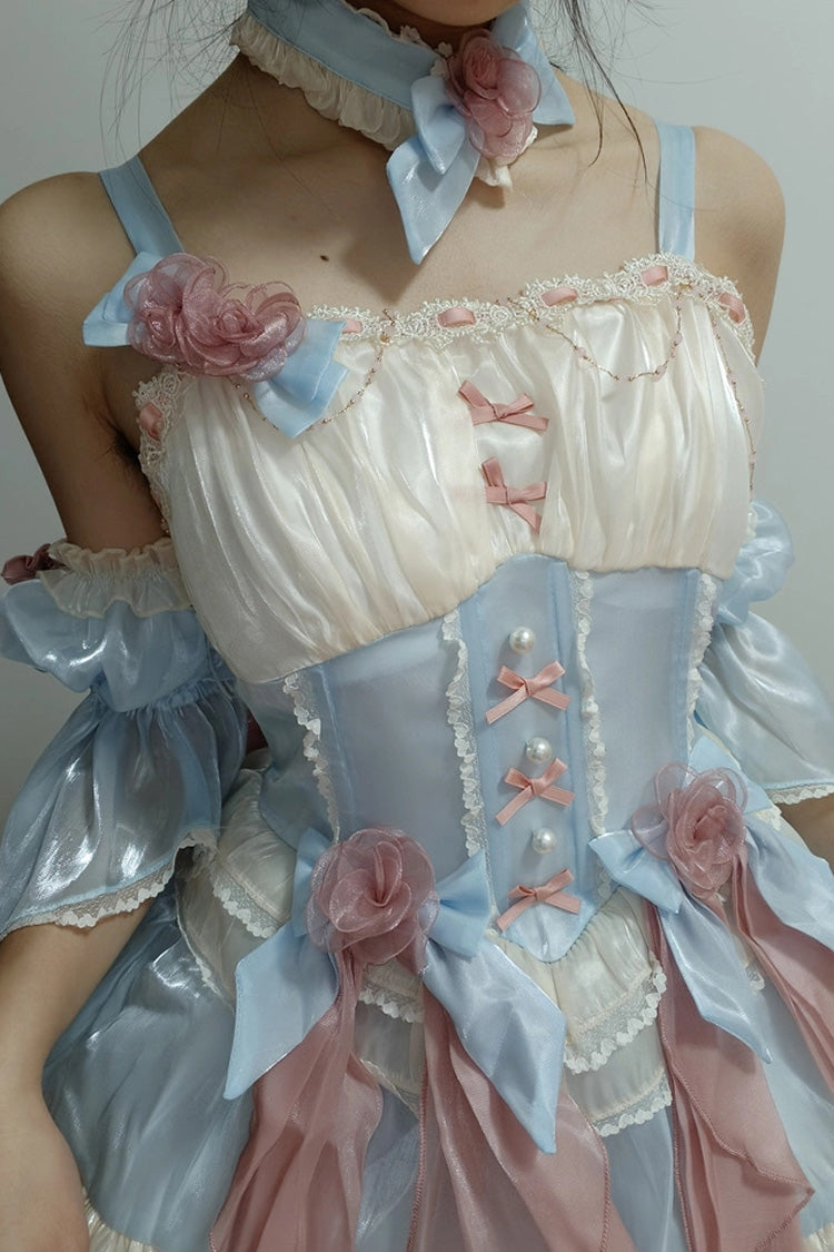 Heartbeat Ruffle Lace Sweet Princess Lolita Jumper Dress