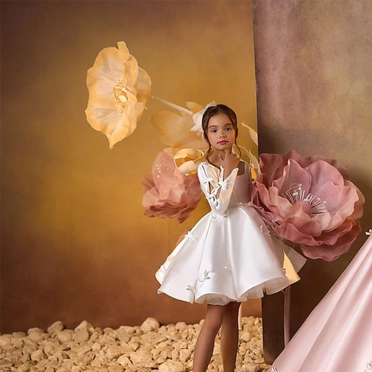 Kids Girls' First Party Dress Flower Communion Girl