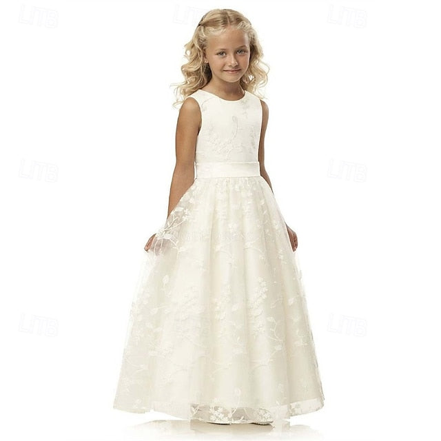 Princess Kid's Flower Girls' Dress Girl