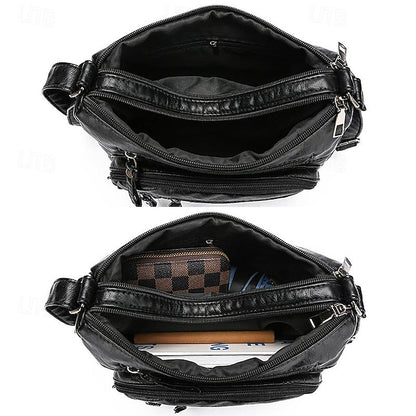 Faux Multiple Quilted with Women's Crossbody Bag Leather