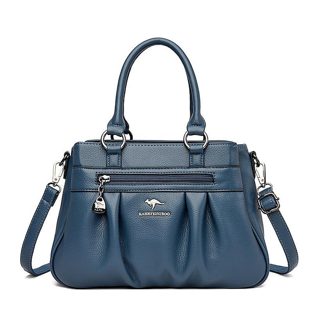 PU Women's Leather Daily Handbag Holiday Boston Bag Zipper