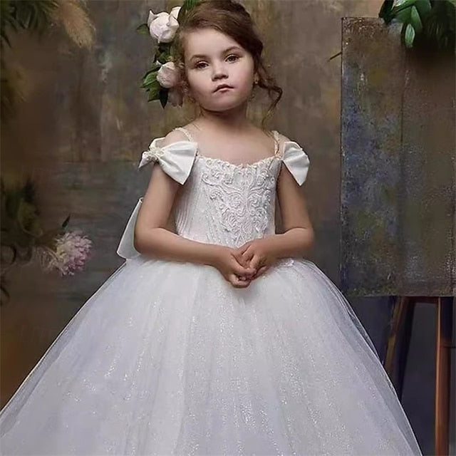 Girl Girls' Kid's Dress Princess Flower