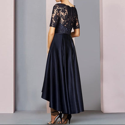 Mother of Low the Guest Wedding Elegant A-Line Bride Dress High
