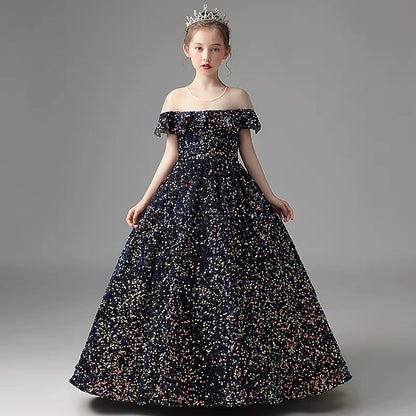 Flower Party Dress Gown Evening Girls' Girl