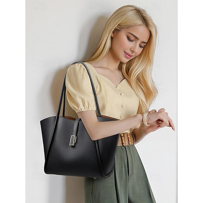 Green Faux Tote Women's Bag Leather