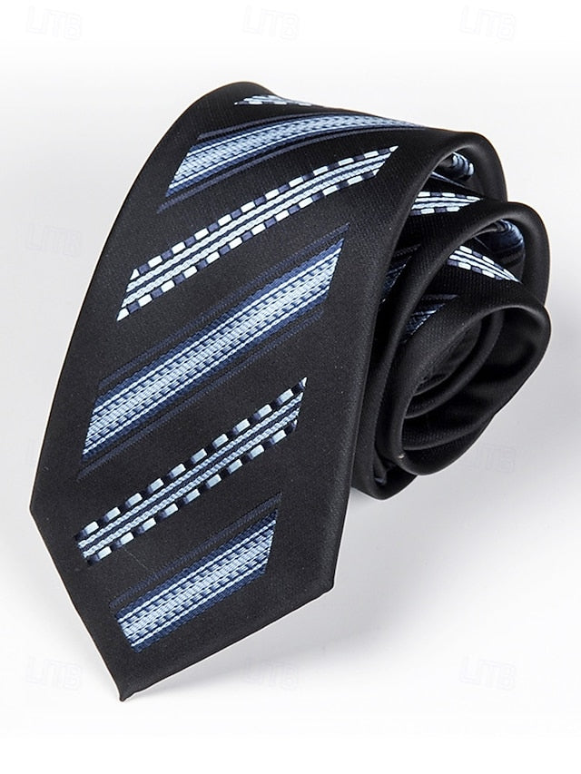 Tie - 6cm Men's Stripe Positioning Narrow Pattern