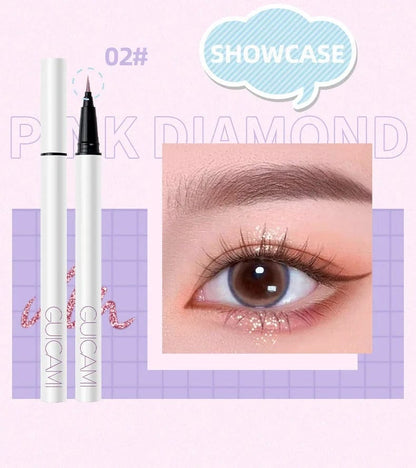 Eyeliner liquide à la poudre de diamant