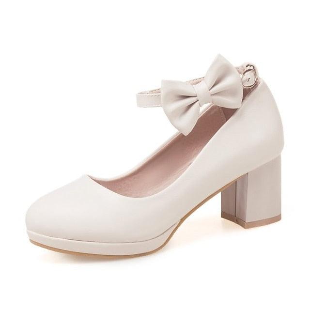 White Weddings Girls' Bow Shoes - Perfect Mary for Jane