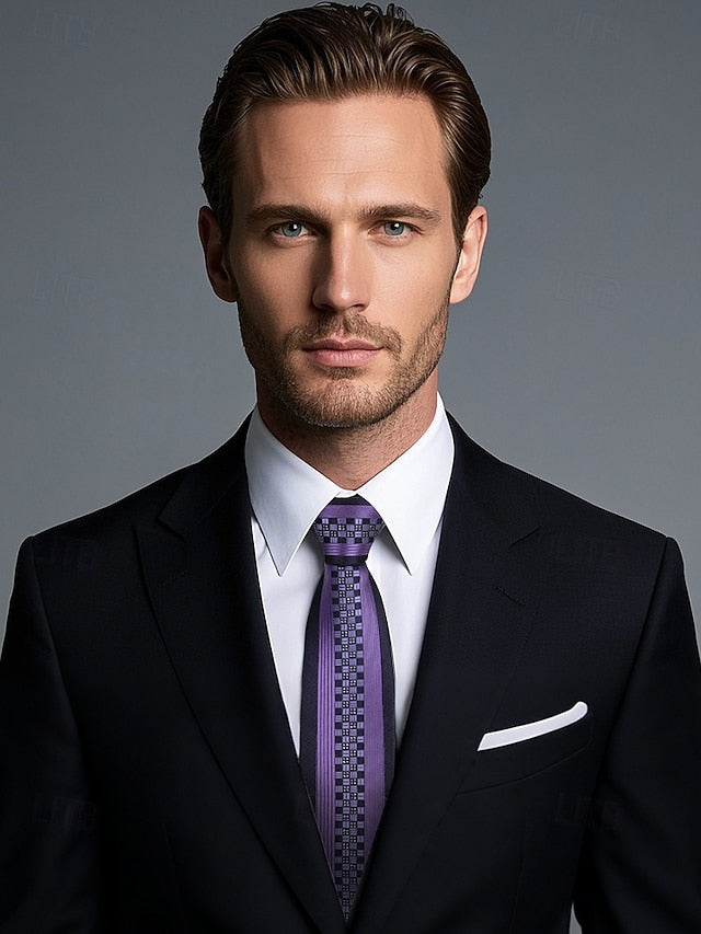 Tie - 6cm Men's Stripe Positioning Narrow Pattern