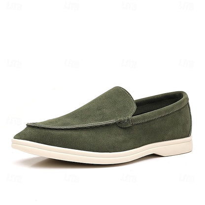 – Slip-On Loafers Blue Casual Faux Light Breathable Men's
