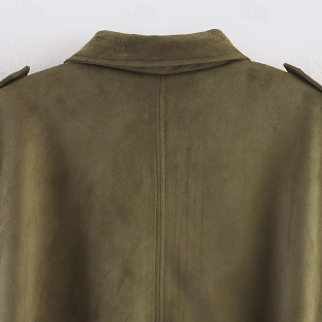 Jacket Zipper Pocket Warm Casual Women's Comfortable