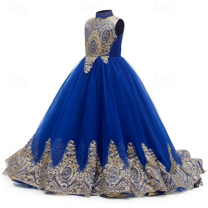 Girls' Dress Kid's Girl Flower Evening Gown Formal