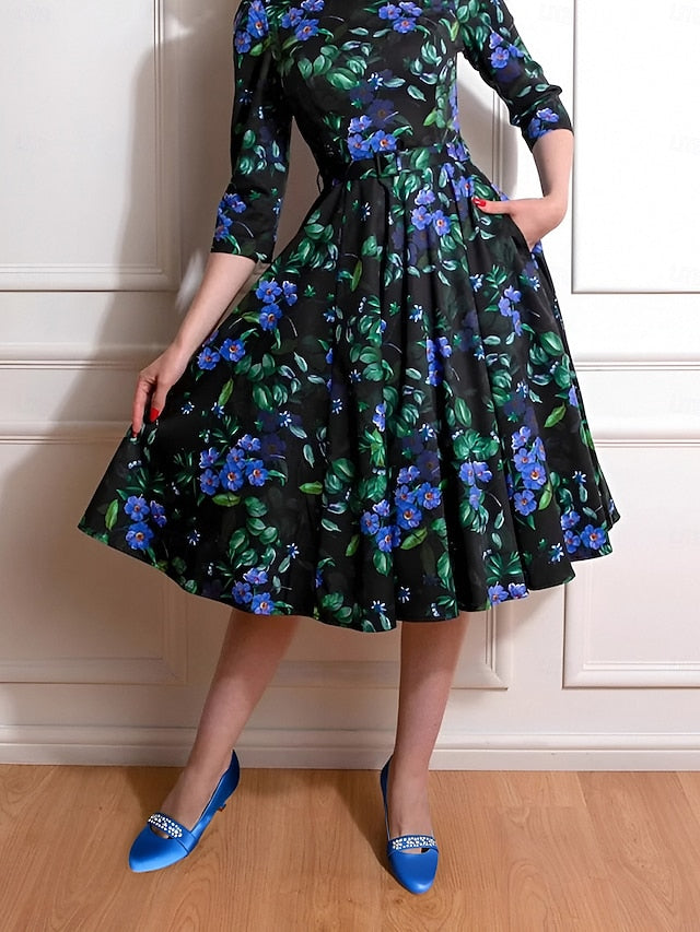 Satin with Heels Kitten Rhinestone Blue Women's