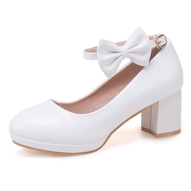 White Weddings Girls' Bow Shoes - Perfect Mary for Jane