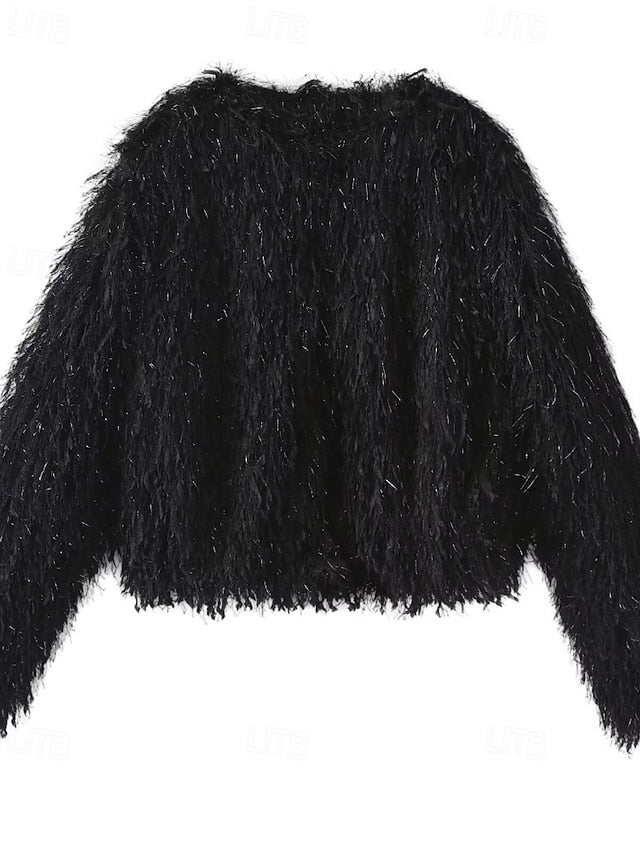 Leathers Faux Women's Fur Furs Comfortable Coat