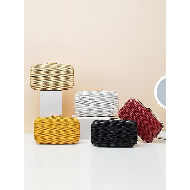 Evening Leather Wristlet Bag Clutch Women's PU Party