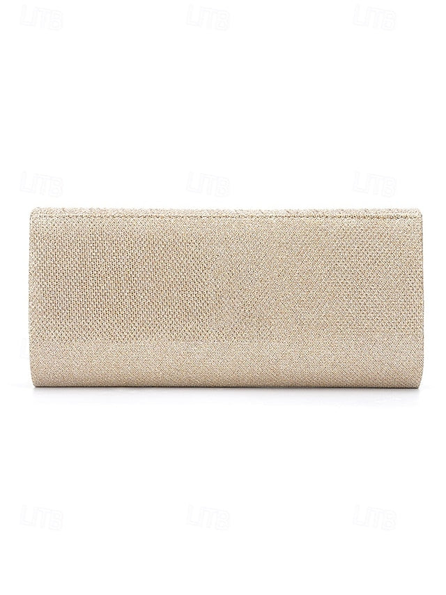 Glitter Women's Elegant Handbag Gold - Clutch Party Evening