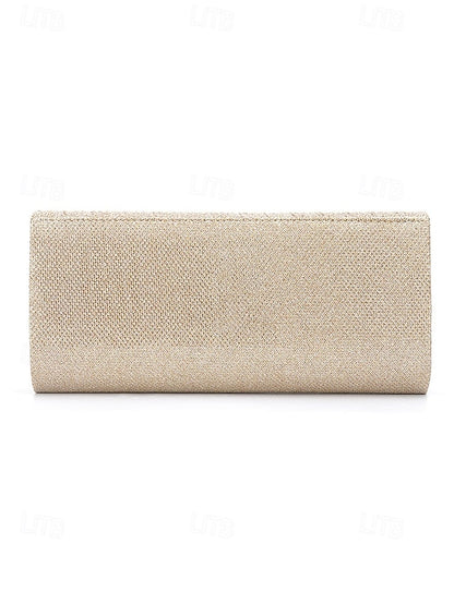 Glitter Women's Elegant Handbag Gold - Clutch Party Evening