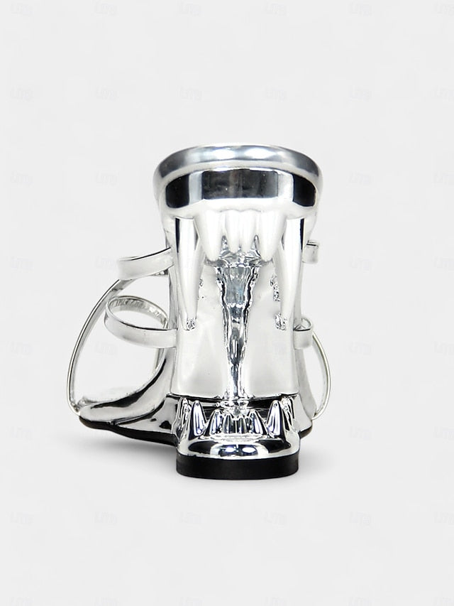 Sculpted Design Flat with Unique - Metallic Heel Sandals Gold