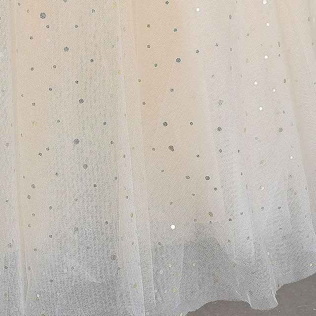 Half Color Solid Girl Kids Dress Girls' Party Flower