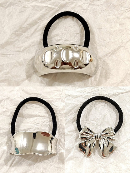 Elastic Women's with Gold Hair Scrunchies - Band Tone