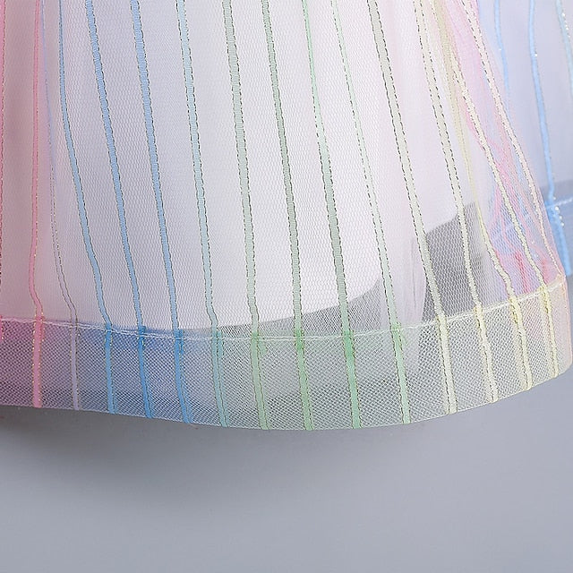 Dress Girl Girls' Kids Sleeveless Floral Party Flower