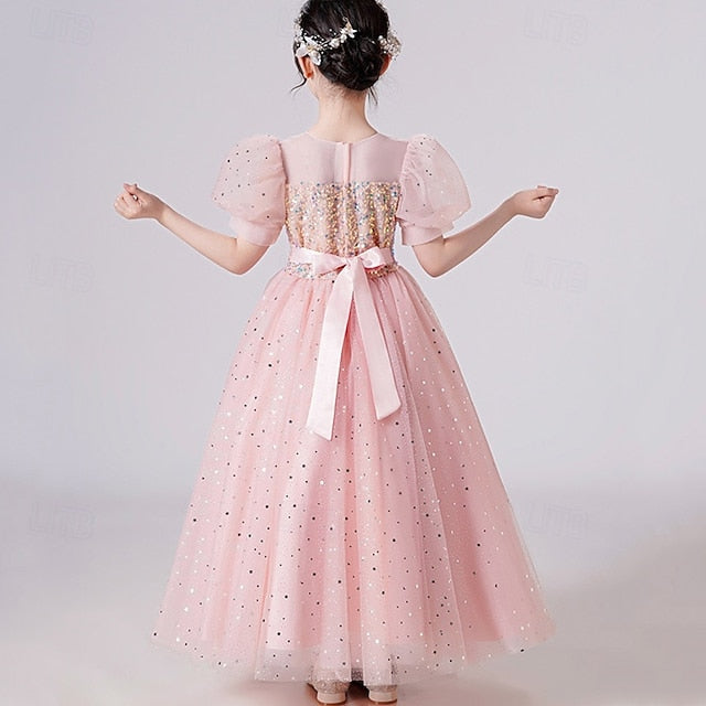 Girl Girls' Dress Kid's Princess Flower