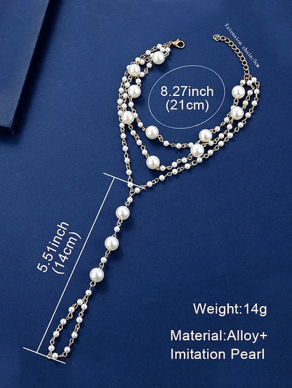 Elegant Chain Pearl Foot Women's – Bracelet Ankle