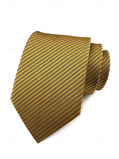 striped satin tie Men's
