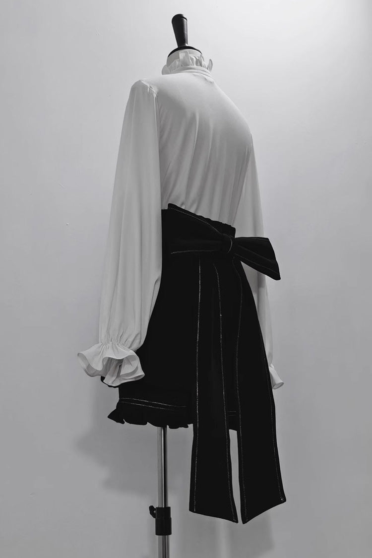 Ivory Anxious Rabbit Long-Sleeve Ouji Gothic Lolita Blouse