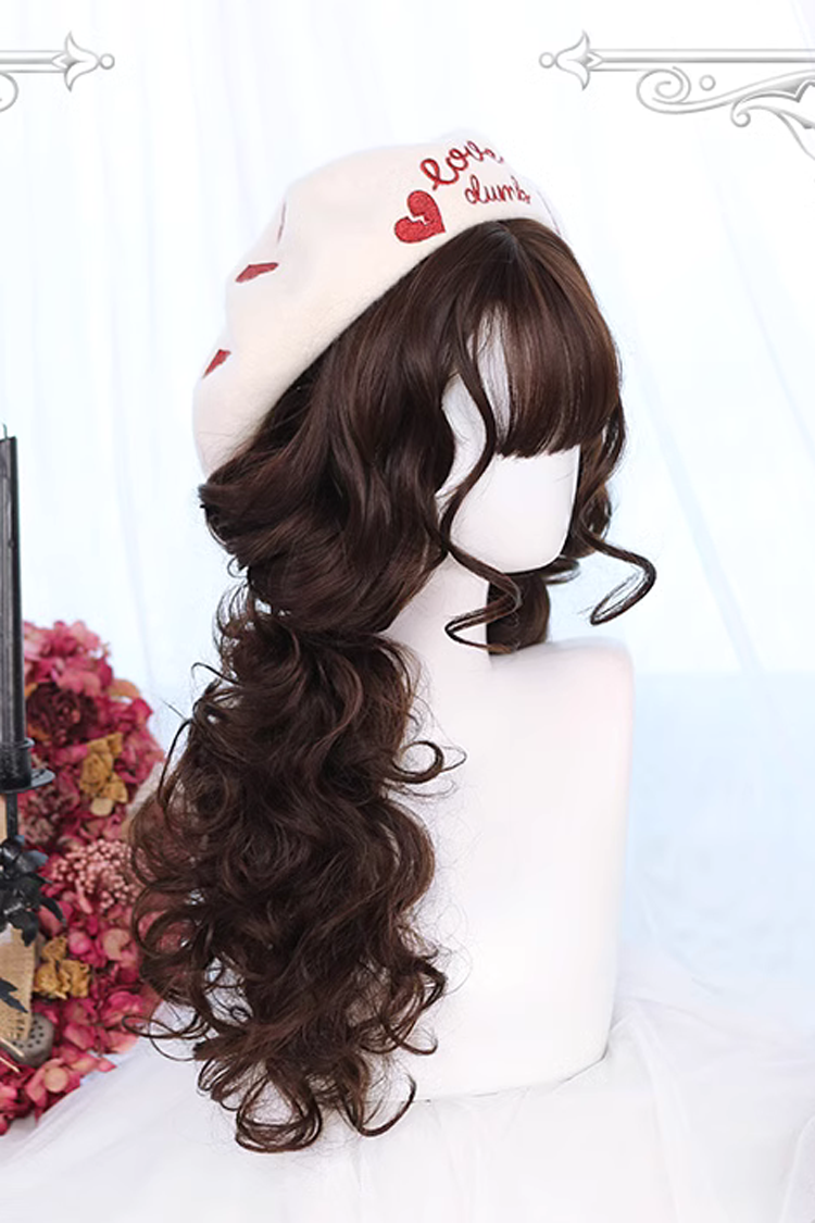Wool Curl Medium Length Curly Sweet Lolita Wig