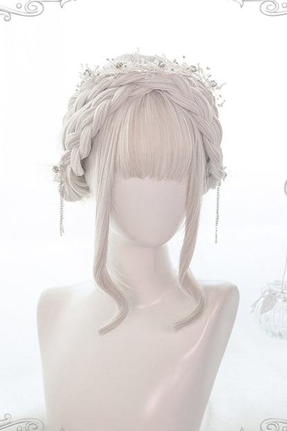 Ivory Twin-Tail Straight Hair Sweet Lolita Wig