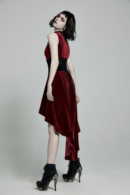 Women's Corset with Lace-Up and Slim Fit in Black Jacquard
