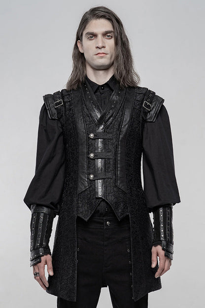 Buckle Detail Punk Vest for Men
