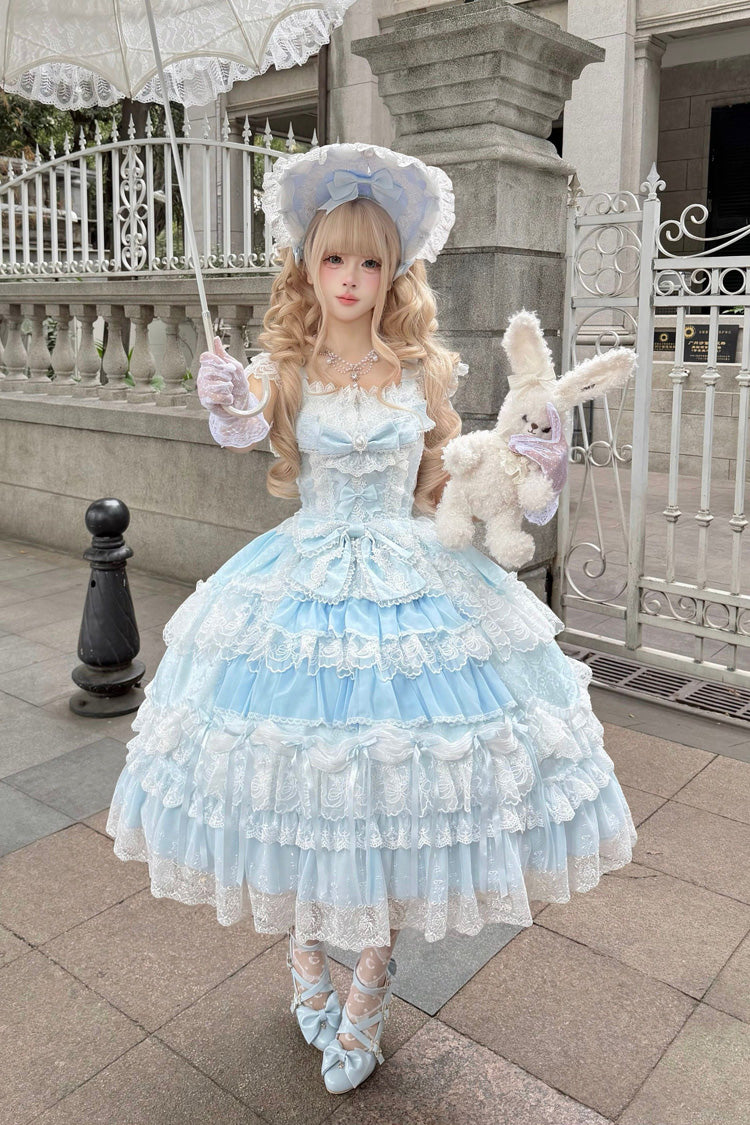 Eternal Floral Message Square Collar Hanayome Embroidered JSK