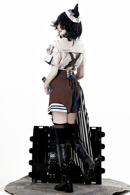 Wonder Equipment Inventor Ouji Punk Lolita Bib Shorts