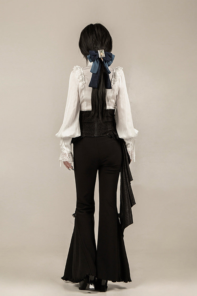 Ebony Long-Sleeve Pirate Style Gothic Trousers - Gold Hunter
