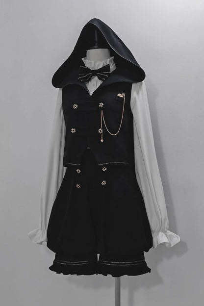 Ivory Anxious Rabbit Long-Sleeve Ouji Gothic Lolita Blouse