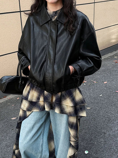 Asymmetric Khaki Plaid Neck Sleeveless Top High-Low Uniaue Halter