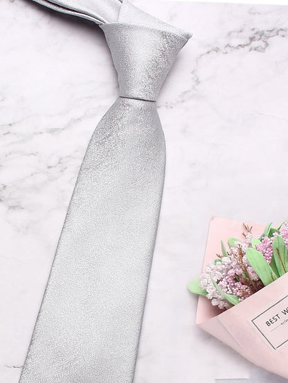 – Christmas Men's Stylish Herringbone Polyester Tie