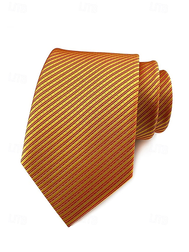 striped satin tie Men's